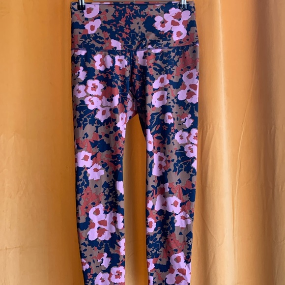 Prana yoga pants size medium floral print stretch pants leggings - Picture 1 of 5